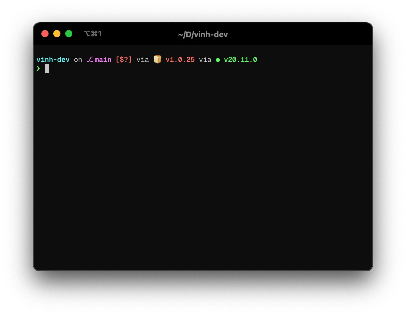 iTerm with Starship prompt